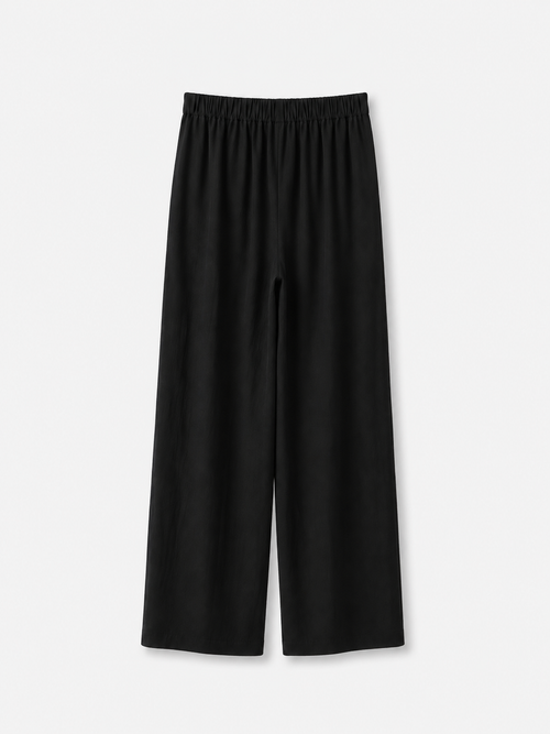 Back Elastic Wide Pants