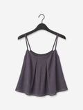 Sheer Pleated Camisole Top