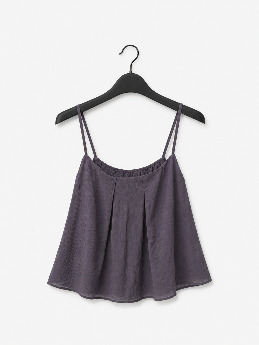 Sheer Pleated Camisole Top