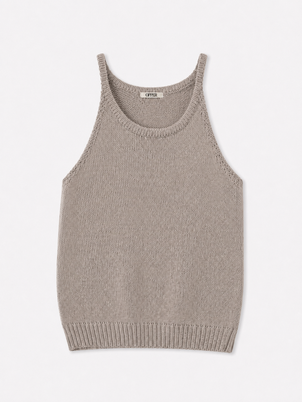 Paper Yarn Linen Halter Neck Sleevless Top