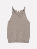 Paper Yarn Linen Halter Neck Sleevless Top