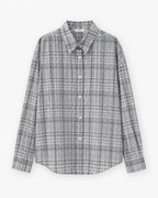 Lightweight Cotton Check Shirt_Ivory