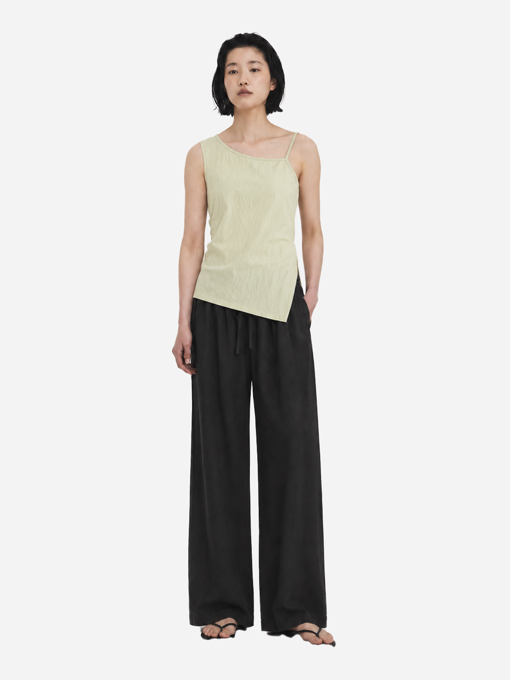 Asymmetric Strap Sleeveless Top