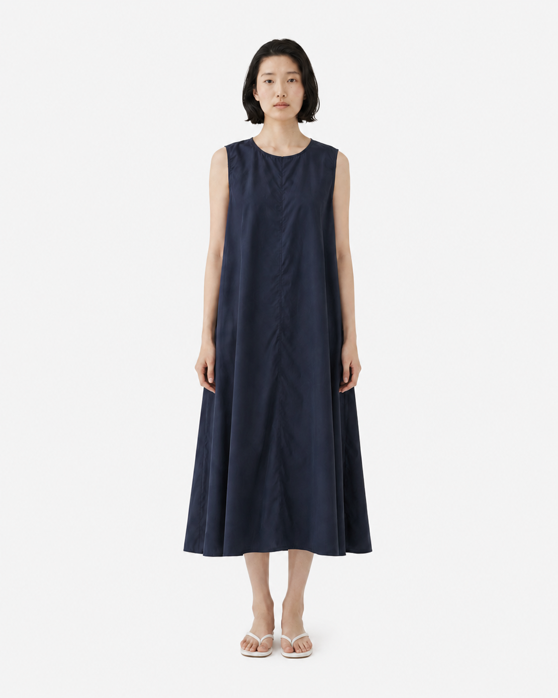 Back Slit A-line Dress
