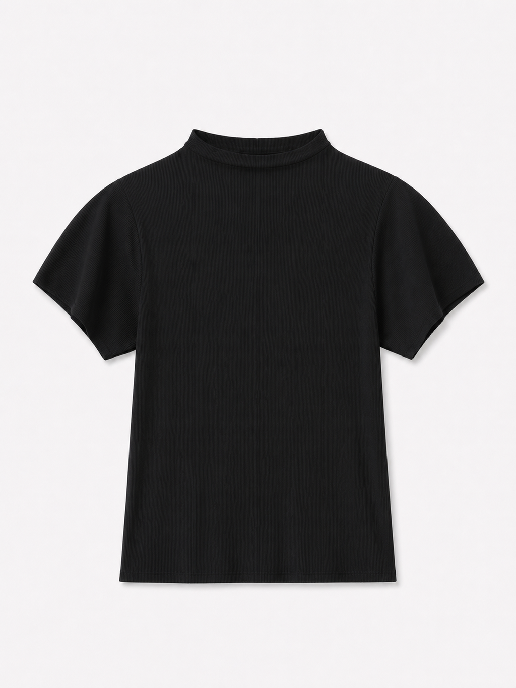 Pleated Half Neck Volume Sleeve Top