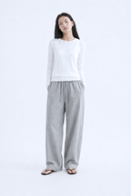 Soft Touch Layered Jersey Top_White