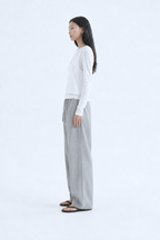 Soft Touch Layered Jersey Top_White