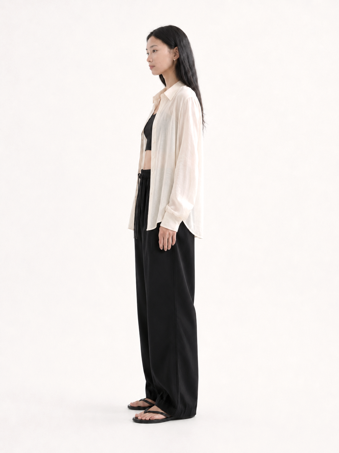 Sheer Summer Shirt_Beige