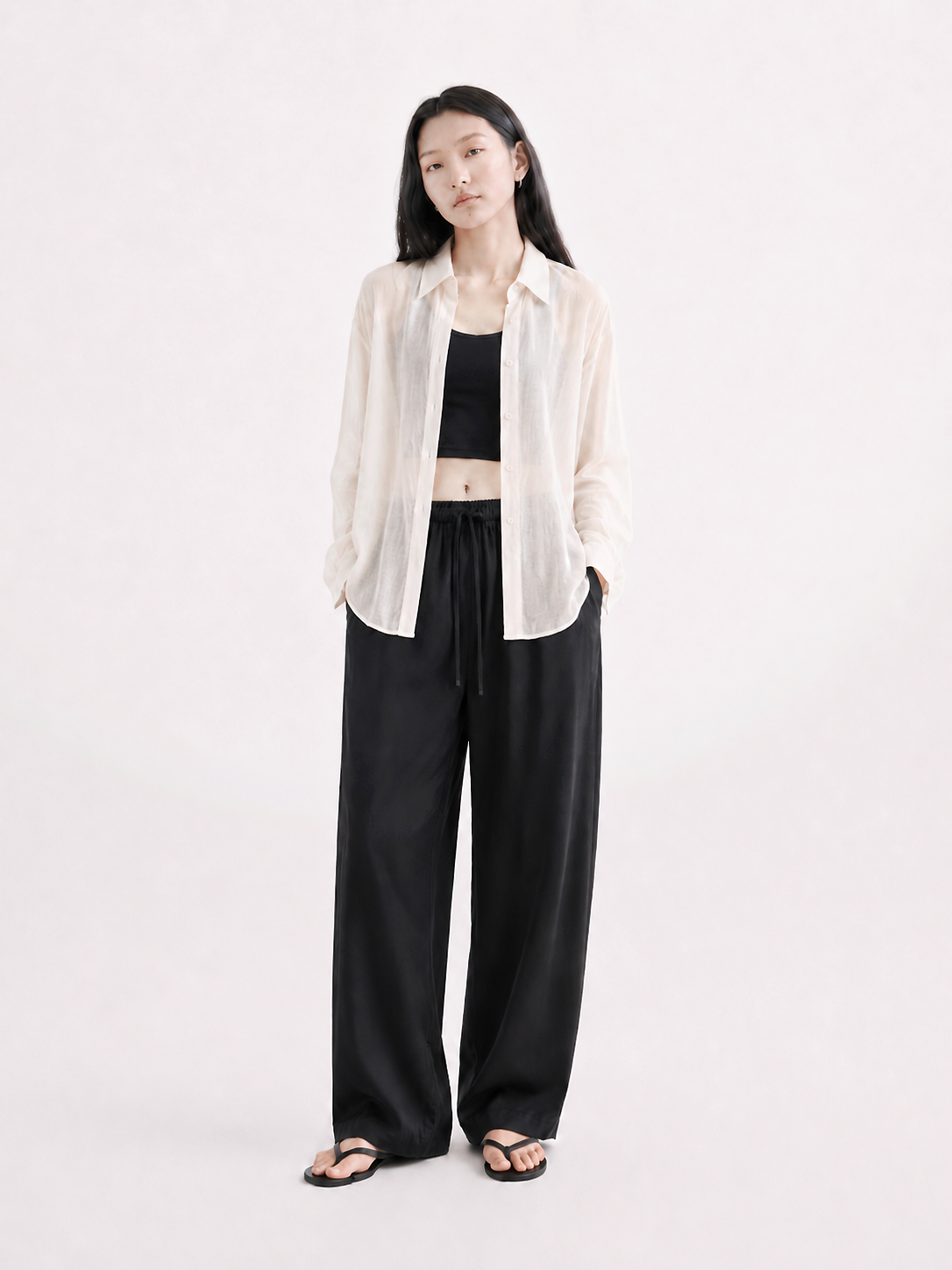 Sheer Summer Shirt_Beige