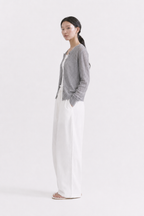 Summer Linen Cardigan_Gray
