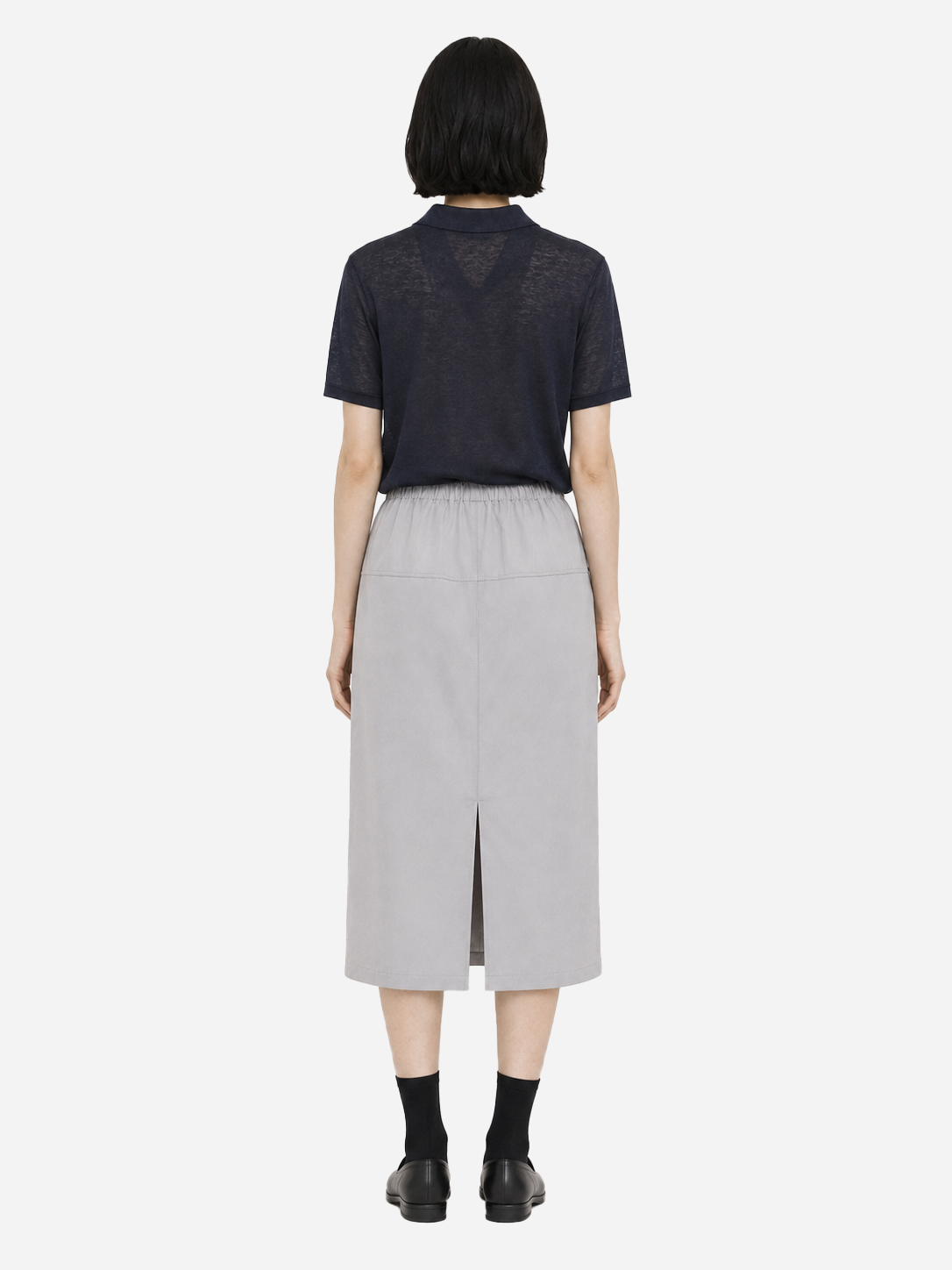 Drawstring Midi Skirt