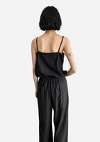 Back Elastic Wide Pants