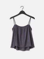 Sheer Pleated Camisole Top