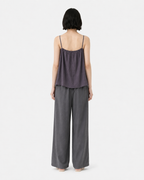 Sheer Pleated Camisole Top