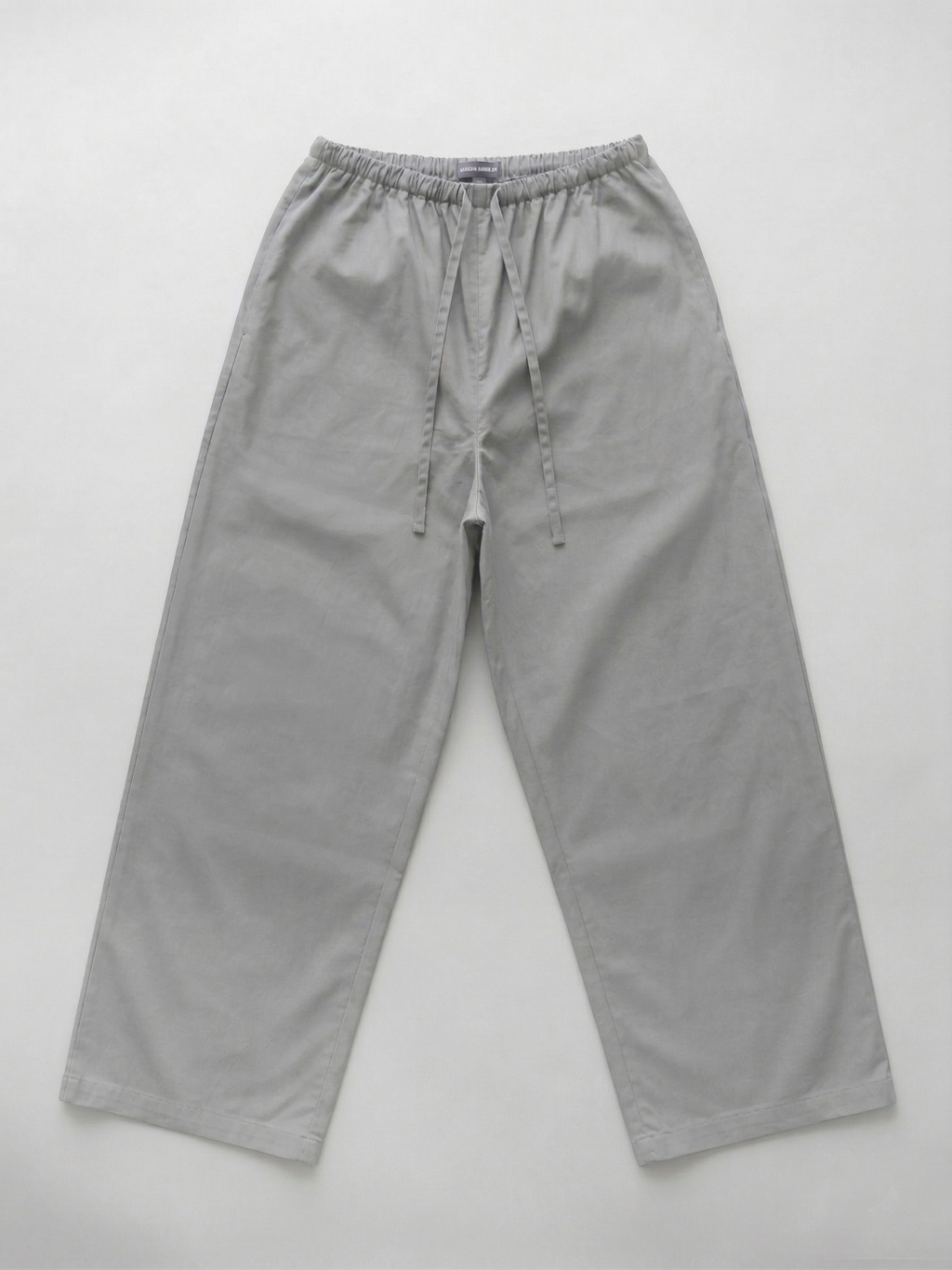 Lightweight Cotton Wide String Pants_Gray