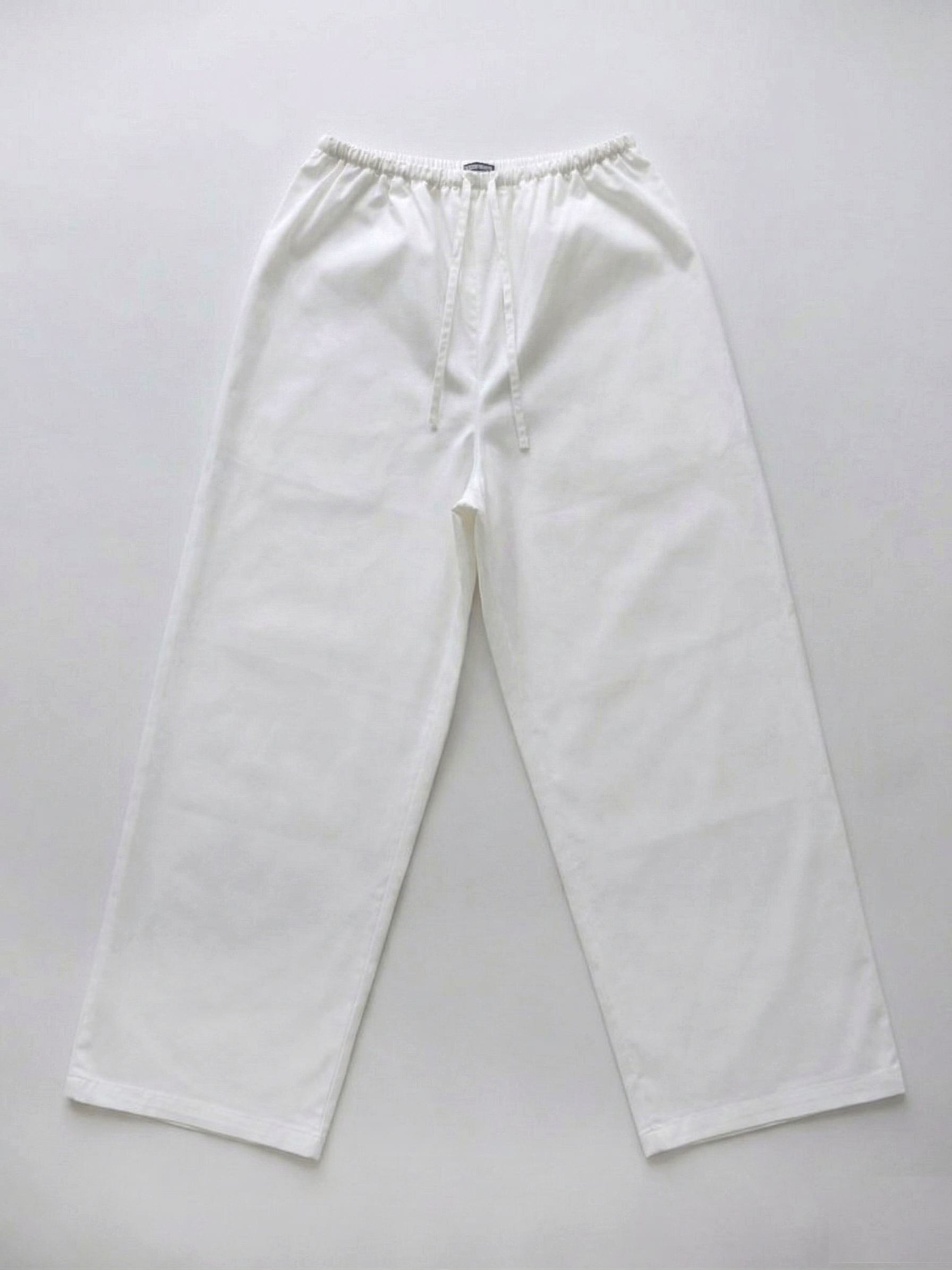 Lightweight Cotton Wide String Pants_White