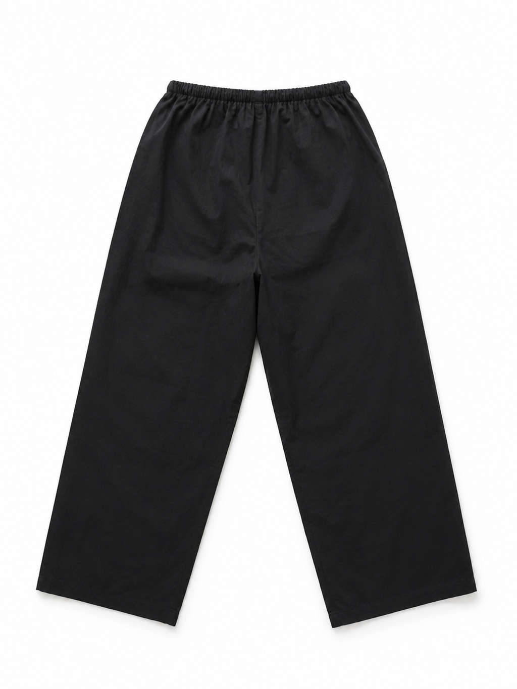 Lightweight Cotton Wide String Pants_Black