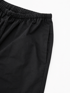 Lightweight Cotton Wide String Pants_Black