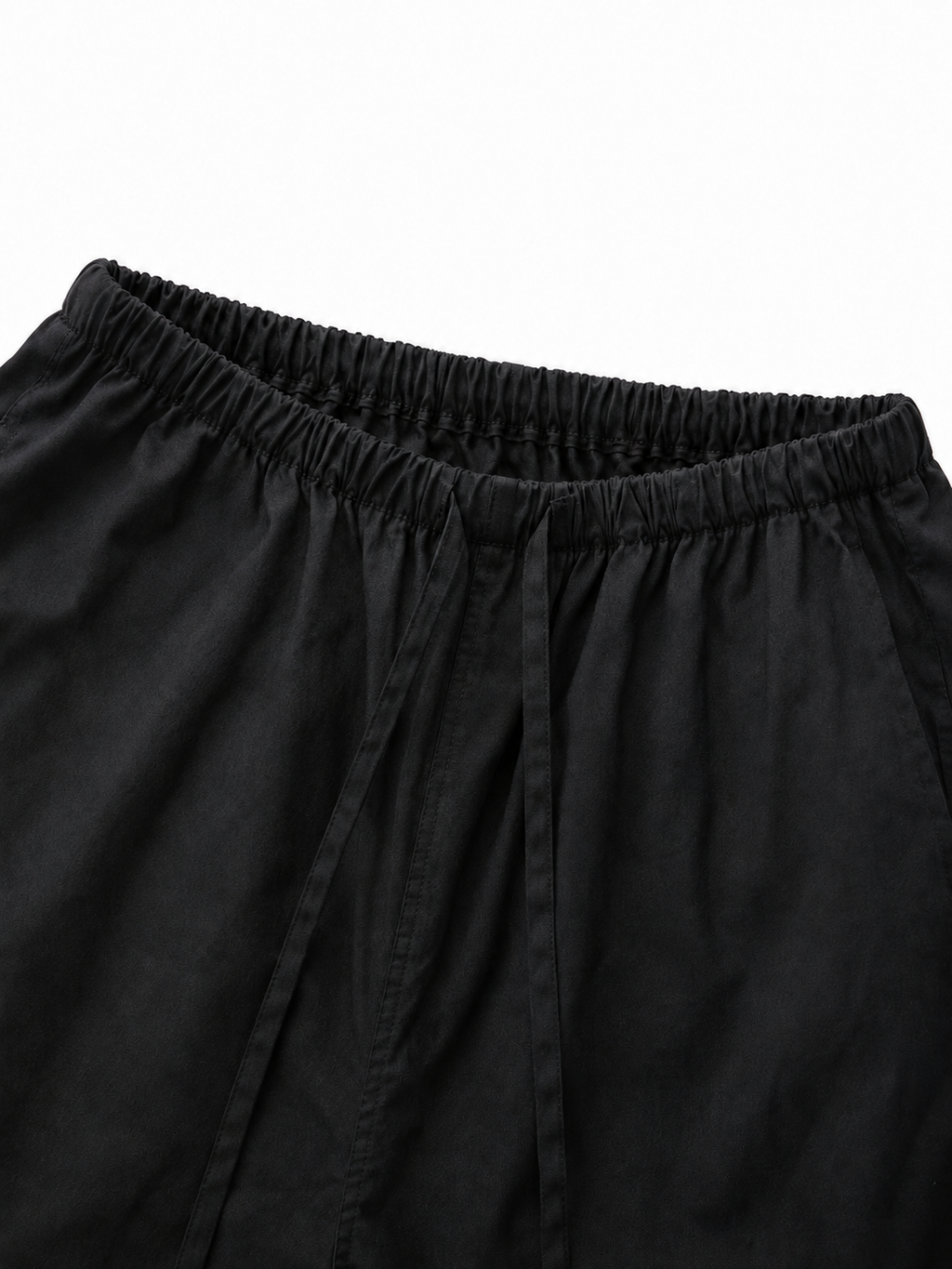 Lightweight Cotton Wide String Pants_Black