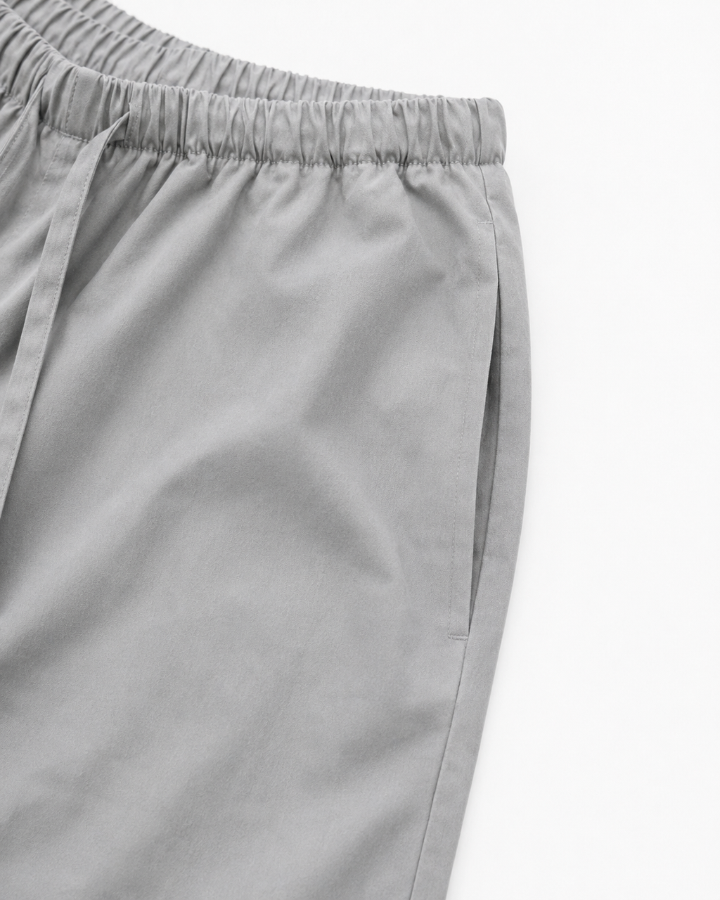 Lightweight Cotton Wide String Pants_Gray