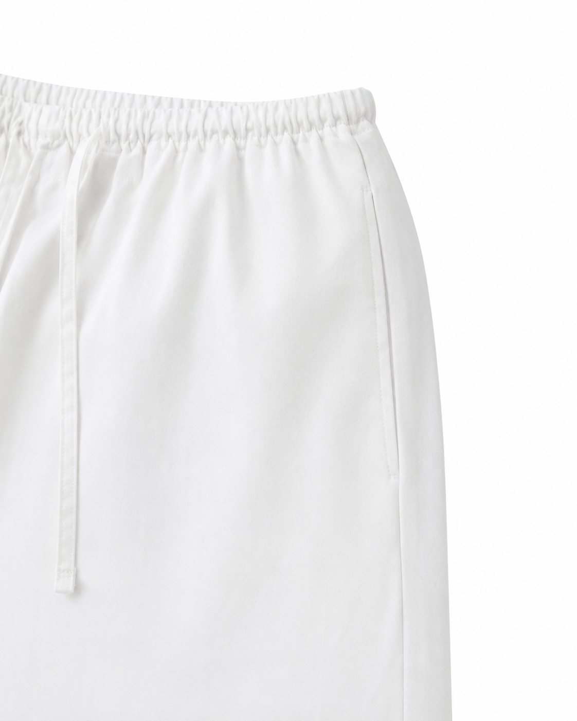 Lightweight Cotton Wide String Pants_White