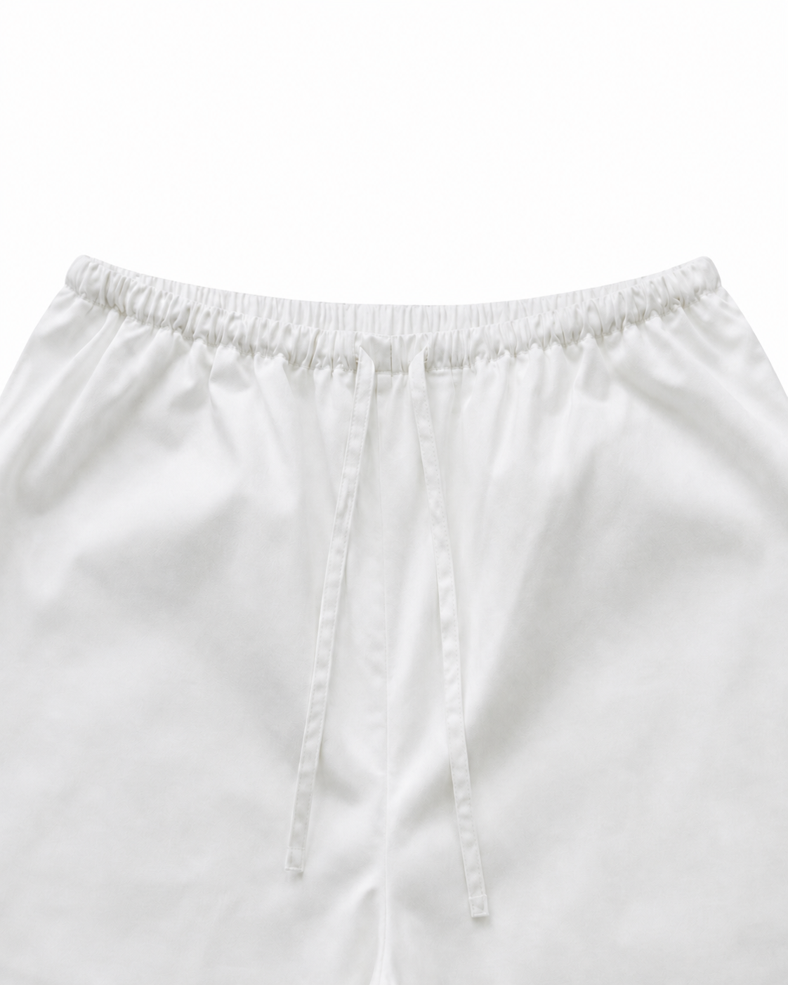 Lightweight Cotton Wide String Pants_White